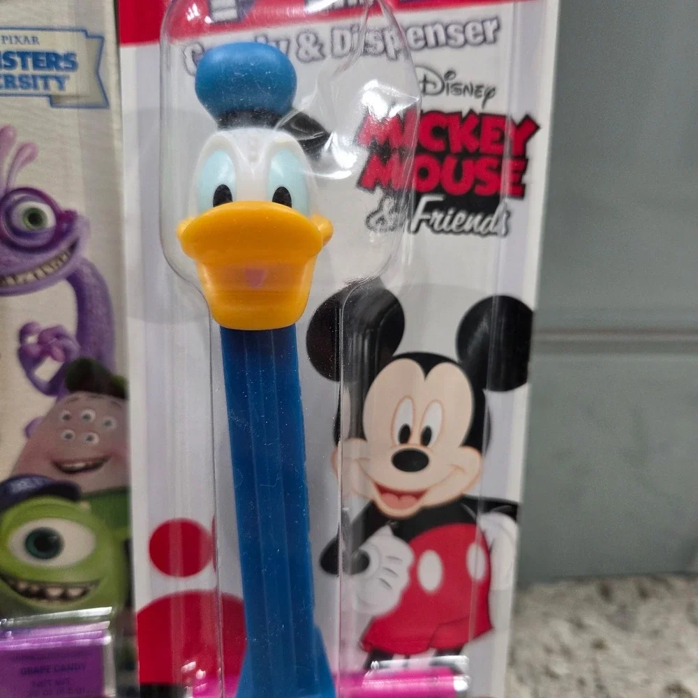 3 Disney PEZ‎ Candy Dispensers Jack Sparrow Mike Wazowski Donald Duck New Sealed - Picture 5 of 7